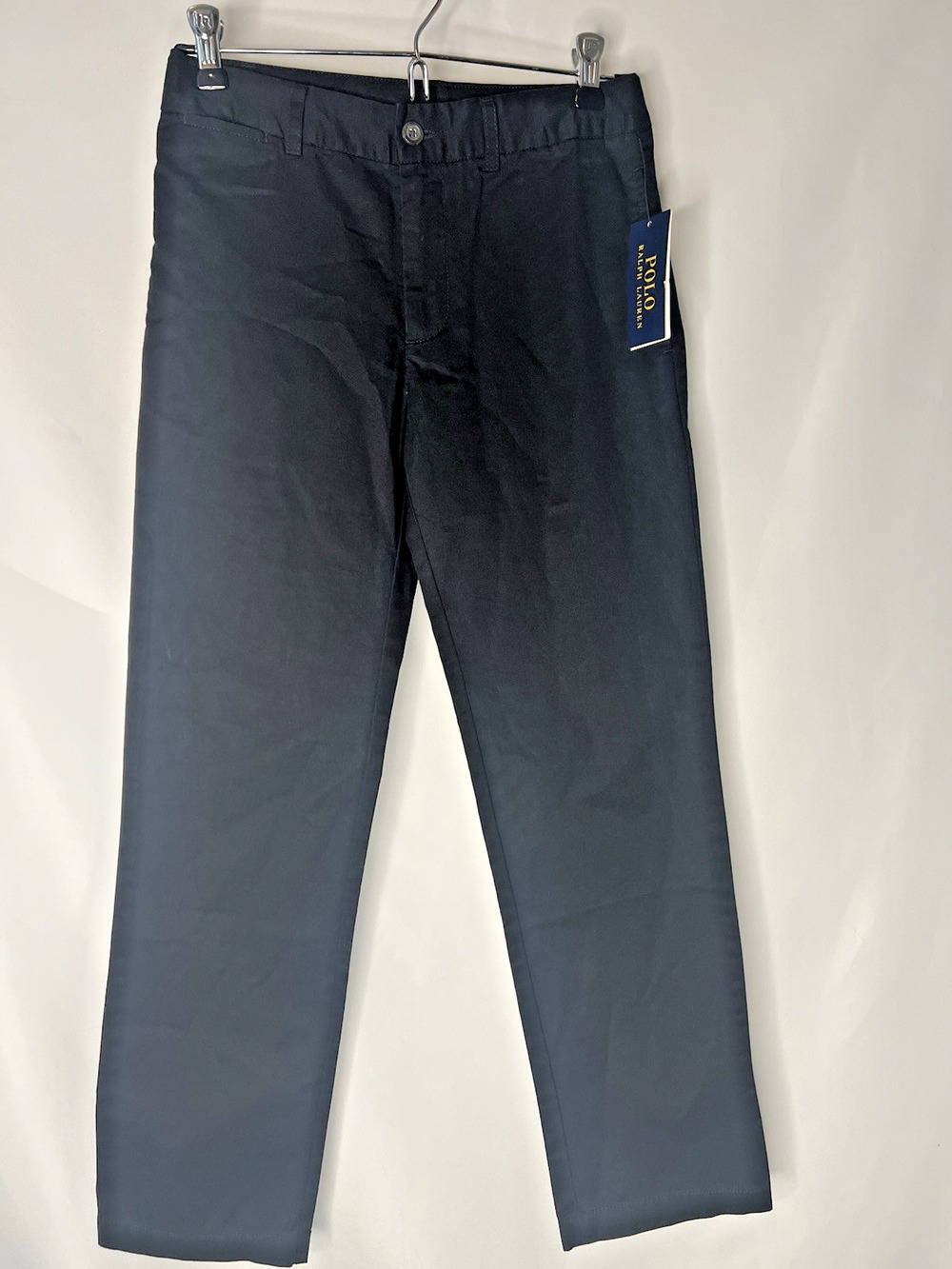 Polo Ralph Lauren Boys Dress Pants Size 12 Black Adjustable Waist